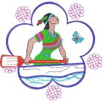 Indian Woman Design SI4149