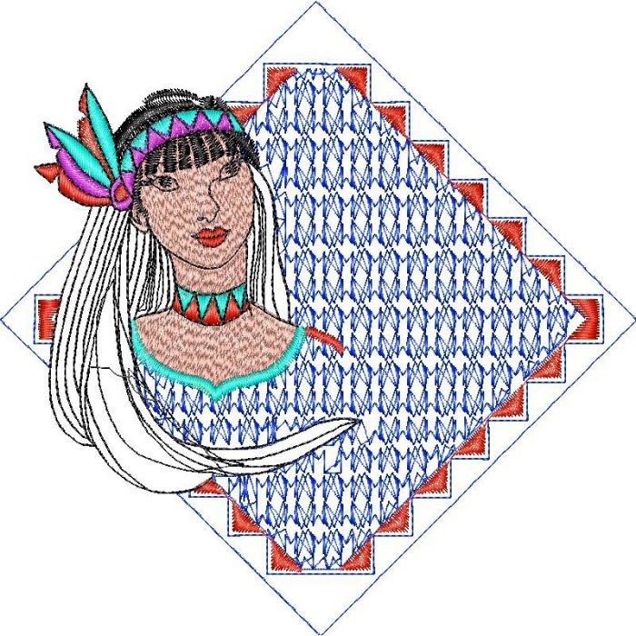 Indian Woman Design SI4150 - Image 1