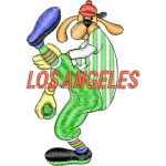 Los Angeles Baseball Dog Mascots Design SI2483