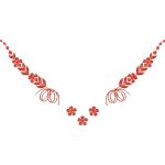 Flower Necklines Design SI3810