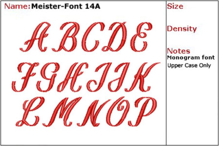 MFont_14A_Script_Capitals - Image 2