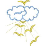 Sun with Clouds Design EA20541