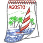 August Calendar Design EA20566