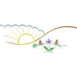 Sun with Flowers Design EA20567