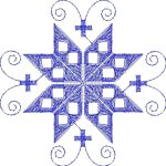 Flower Ethnic Design EA21492