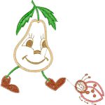 Pear and Ladybug Design EA20579