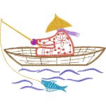 Fishing Ethnic Design EA21494