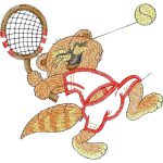 Tennis Bear Design EA20598