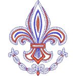 Fleur De Lis Emblems Design EA21384
