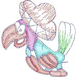 Mexican Parrot Ethnic Design EA21532