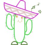 Cactus with Sombrero Design EA20688