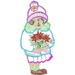 Girl with Flowers Design EA20689