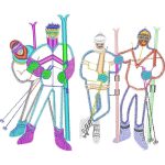 Skiing Design EA23670