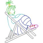 Woman on the beach Design EA24065