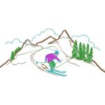 Skiing Design EA23674