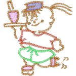 Baby Rollerblading Design EA22539