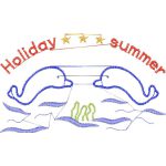 Summer Holiday Dolphins Design EA20778