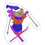 Skier Bear Design EA20789
