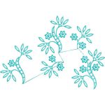 Flowers Ethnic Design EA21569