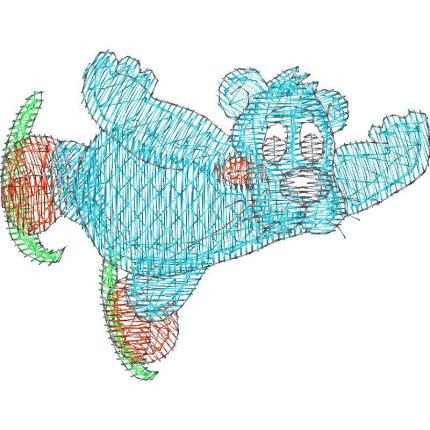 Bear Ice Skating Design EA22594