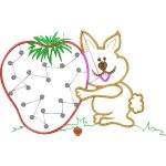 Rabbit with Strawberry Design EA20861