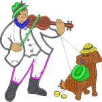 Man Playing The Violin Design EA20876