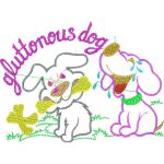 Gluttonous Dog Design EA20897