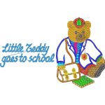 Little Teddy Goes To School Design EA20997
