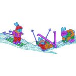 Skier Rabbits Design EA21017