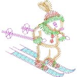 Skier Rabbit Design EA22652