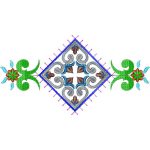 Flowers Ethnic Design EA21629