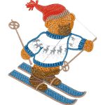 Skier Bear Design EA23750