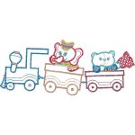 Animals on Train Design EA21064