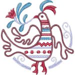 Bird Ethnic Design EA21654