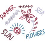 Summer Flowers Design EA22115