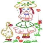 Girl with Duck Design EA21076