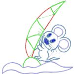 Mouse Windsurfing Design EA21081