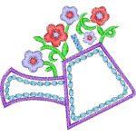 Flowers in Watering Can Design EA22698