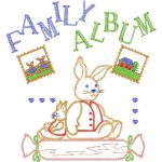 Rabbit Family Album Design EA21089