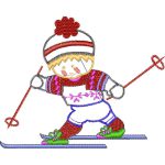 Children Skiing Design EA21124