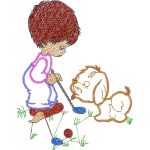 Children Golfing Design EA21125