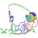 Bear Fishing Design EA21128