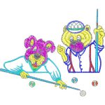 Animals Playing Billiard Design EA21129