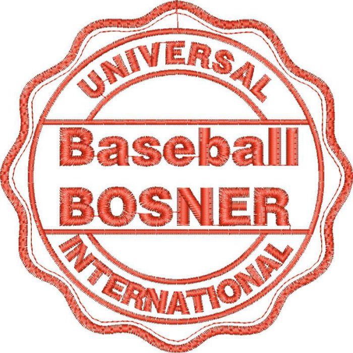 Baseball Bosner Emblems Design EA21464 - Image 1