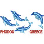 Rhodos Greece Dolphins Design EA21806