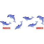 Rhodos Greece Dolphins Design EA21808