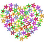 Flower Heart Design EA22218