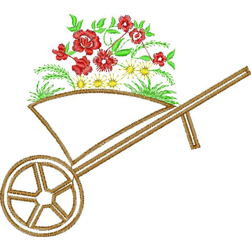 S_1869-2.jpg Flower Cart Design EA22245 - Image 1
