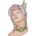 Indian Woman Design EA22788