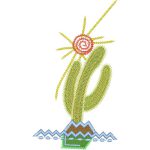 Cactus Ethnic Design EA21698